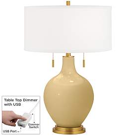 Image1 of Humble Gold Toby Brass Accents Table Lamp with Dimmer