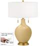 Humble Gold Toby Brass Accents Table Lamp with Dimmer