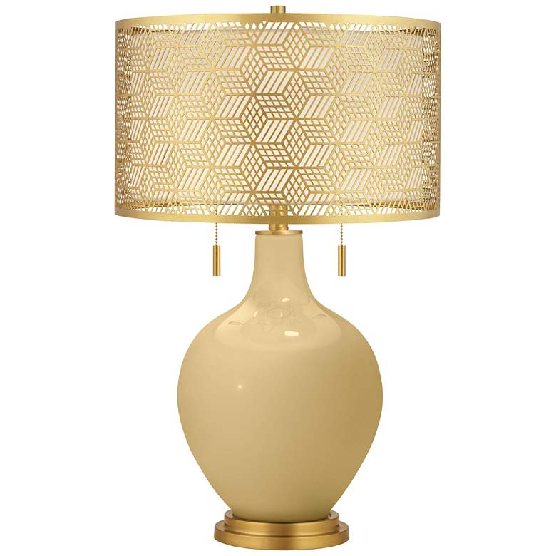Image 1 Humble Gold Toby Brass Metal Shade Table Lamp