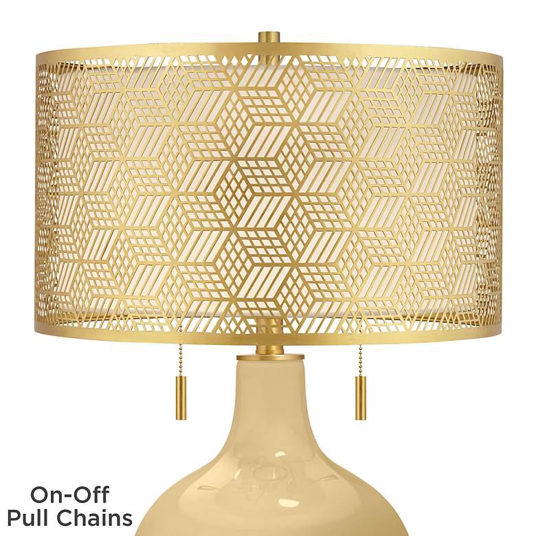 Image 2 Humble Gold Toby Brass Metal Shade Table Lamp more views