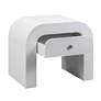 Hump 26" Wide White 1-Drawer Wood Nightstands Set of 2