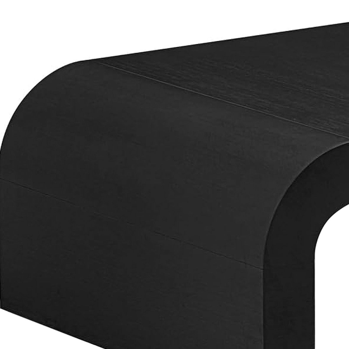 Image 2 Hump 46" Wide Black Wood Coffee Table more views