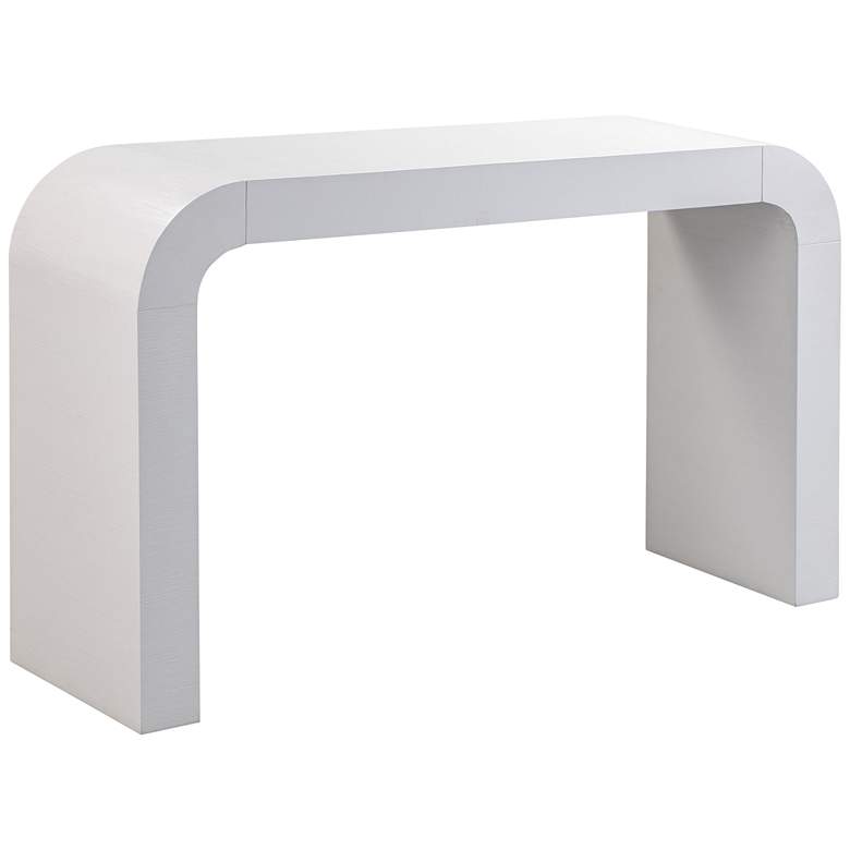Image 2 Hump 54 inch Wide White Wood Console Table