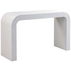 Hump 54&quot; Wide White Wood Console Table