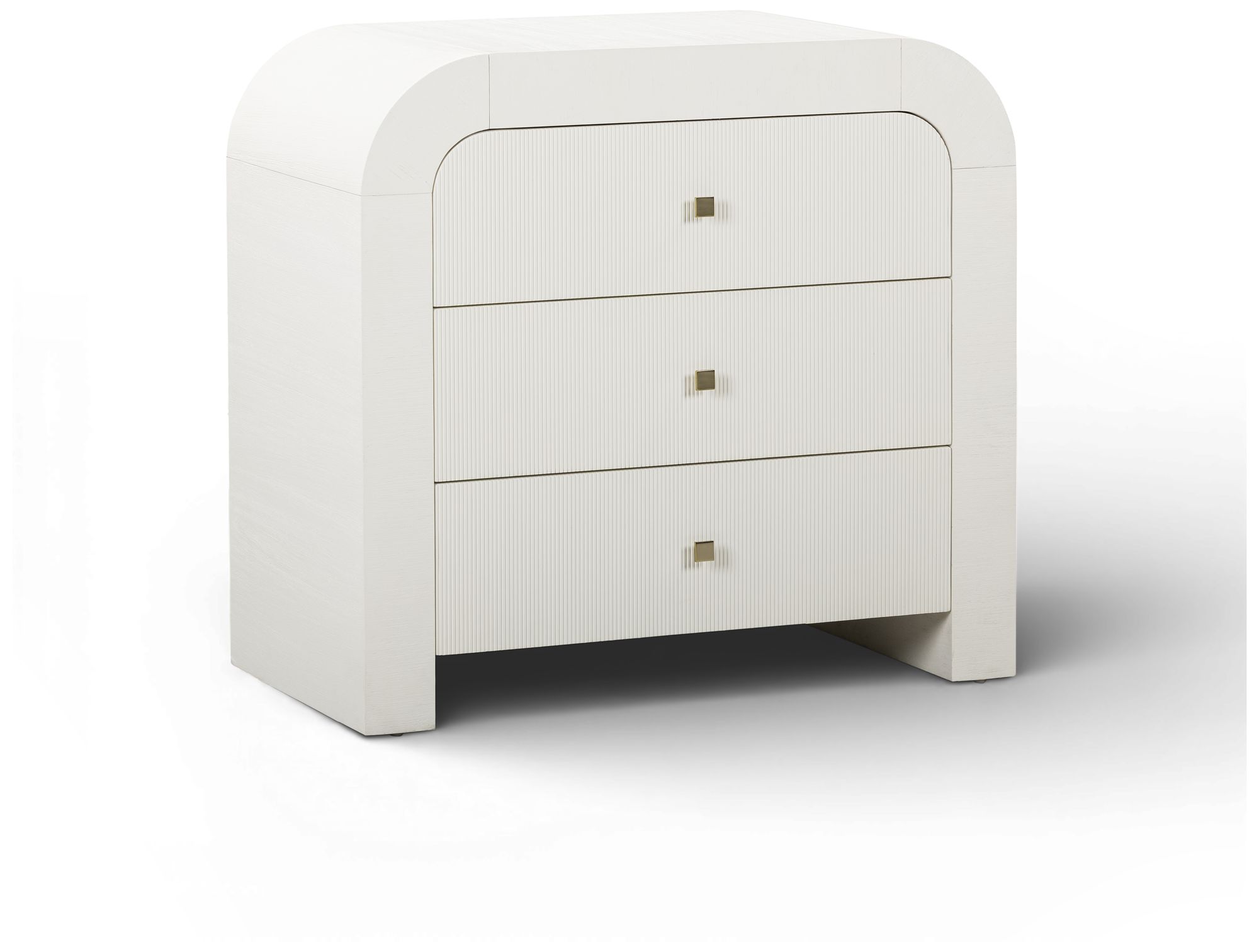 Image 2 Hump White Arched 3-Drawer Chest more views
