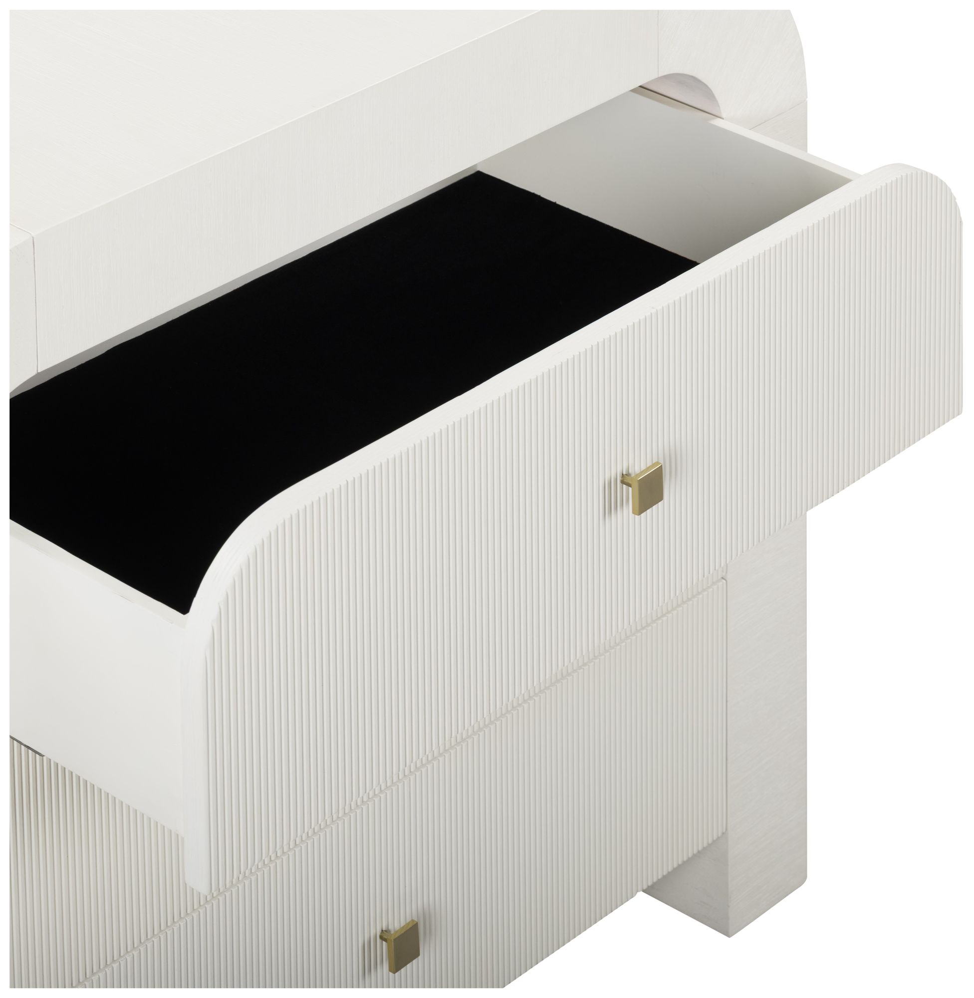 Image 4 Hump White Arched 3-Drawer Chest more views