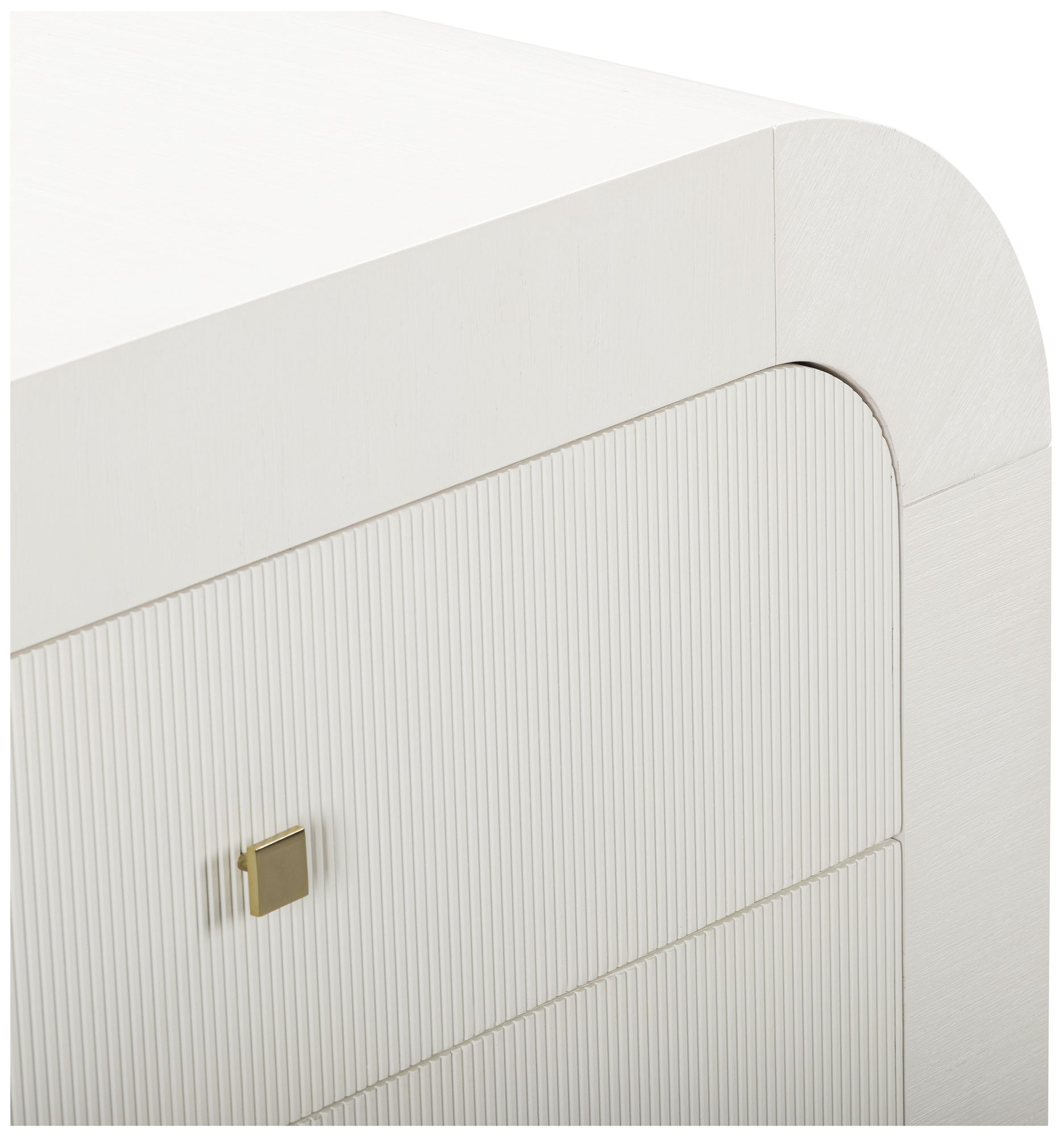 Image 6 Hump White Arched 3-Drawer Chest more views