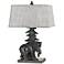 Hungry Bear Antique Bronze Table Lamp
