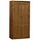 Hunkel Dry Oak 4-Shelf Storage Cabinet