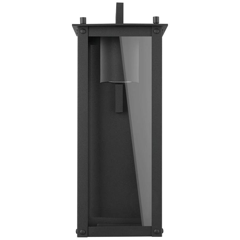 Image 3 Hunt 15 inch High Black Aluminum Outdoor Lantern Wall Light more views