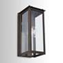 1_Hunt 15"H Oiled Bronze Aluminum Outdoor Lantern Wall Light