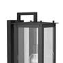 Hunt 20 3/4" High Black Aluminum Outdoor Lantern Wall Light