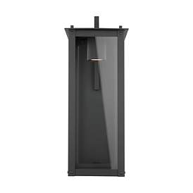 Image5 of Hunt 20 3/4" High Black Aluminum Outdoor Lantern Wall Light more views