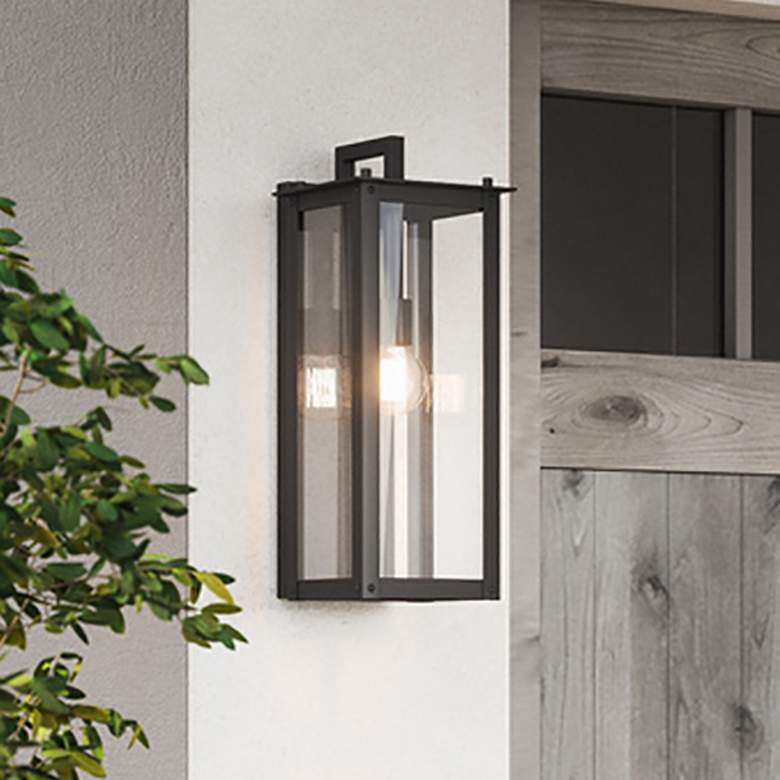 Image 2 Hunt 20 3/4" High Oiled Bronze Aluminum Outdoor Wall Light