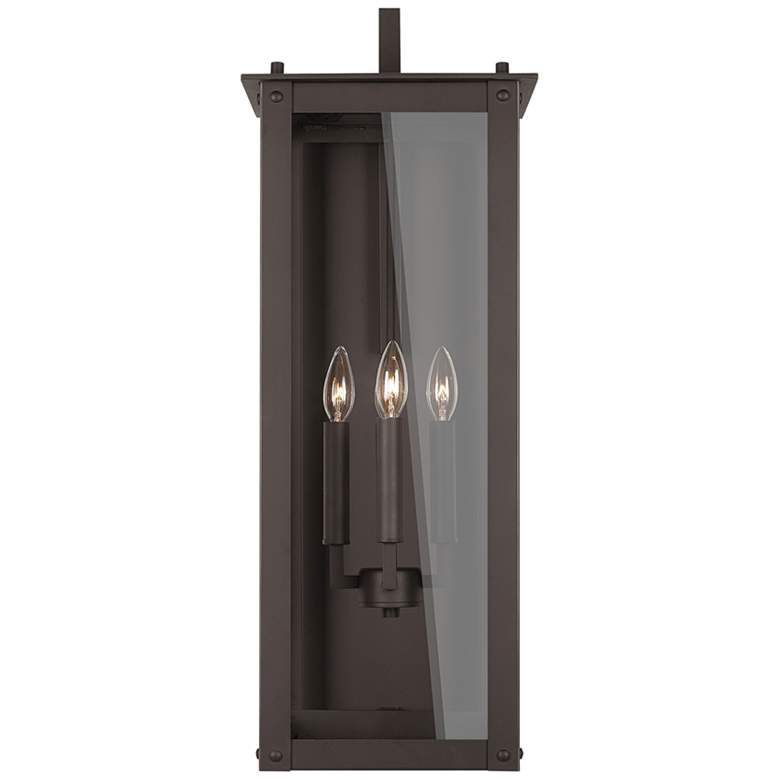 Image 2 Hunt 29 inchH Oiled Bronze Aluminum 4-Light Outdoor Wall Light more views