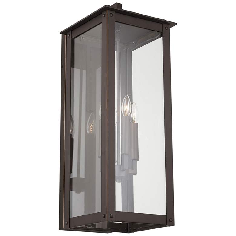 Image 3 Hunt 29"H Oiled Bronze Aluminum 4-Light Outdoor Wall Light more views