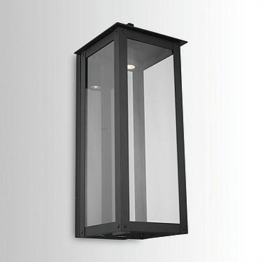 Hunt 36" High Black Aluminum Outdoor Lantern Wall Light