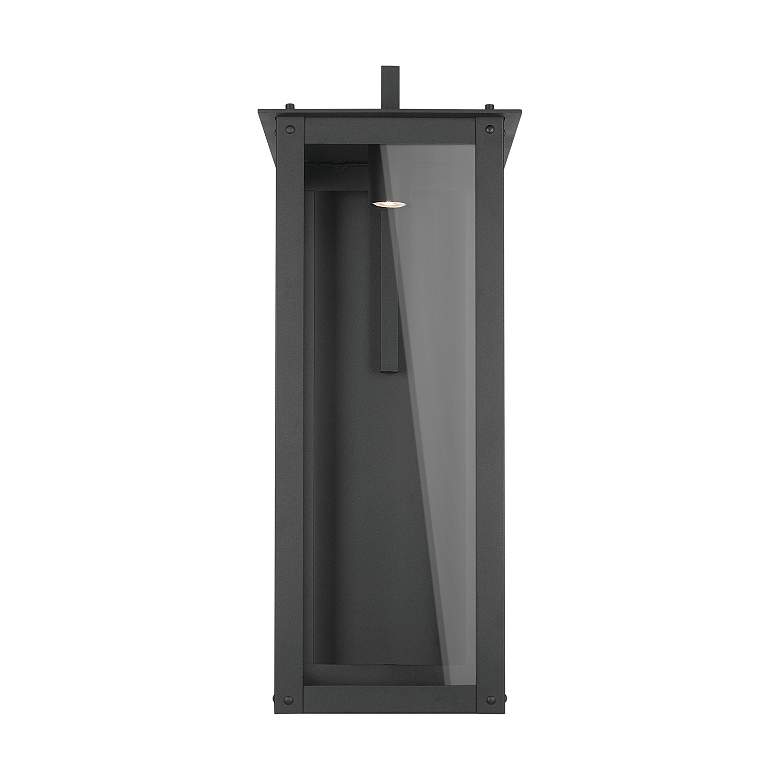 Image 5 Hunt 36" High Black Aluminum Outdoor Lantern Wall Light more views
