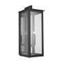 7_Hunt 36"H Black Aluminum 4-Light Outdoor Lantern Wall Light more views