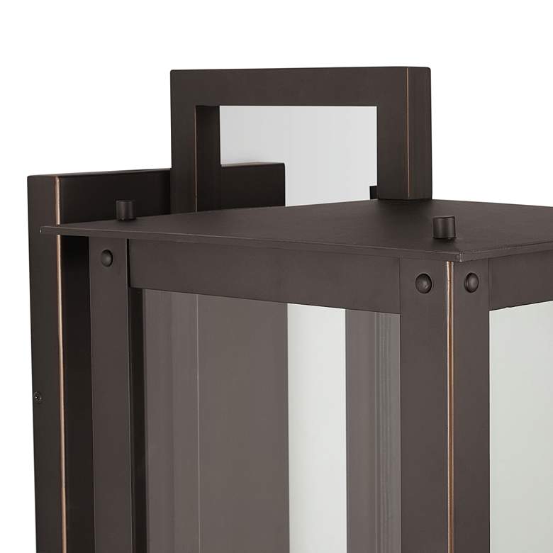 Image 2 Hunt 36"H Oiled Bronze 4-Light Outdoor Lantern Wall Light more views