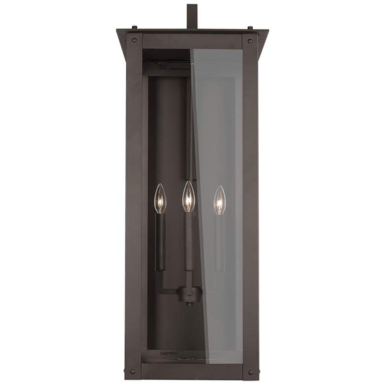 Image 3 Hunt 36 inchH Oiled Bronze 4-Light Outdoor Lantern Wall Light more views