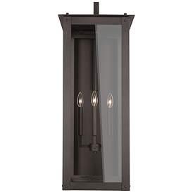 Image3 of Hunt 36"H Oiled Bronze 4-Light Outdoor Lantern Wall Light more views