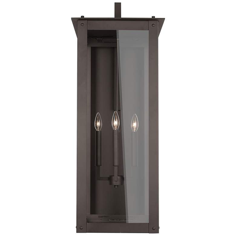 Image 3 Hunt 36"H Oiled Bronze 4-Light Outdoor Lantern Wall Light more views