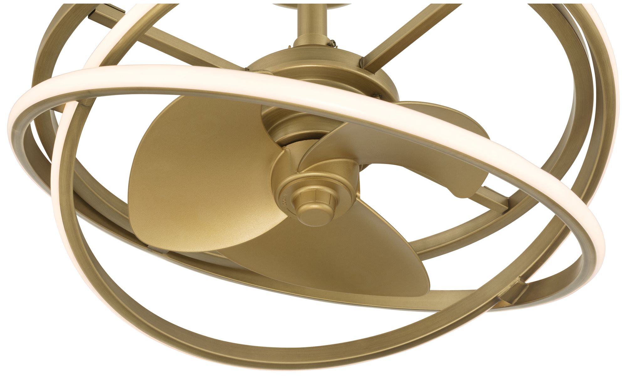 Hunter 20" Cirro Fandelier Luxe Gold with LED Light Kit and Handheld Remote