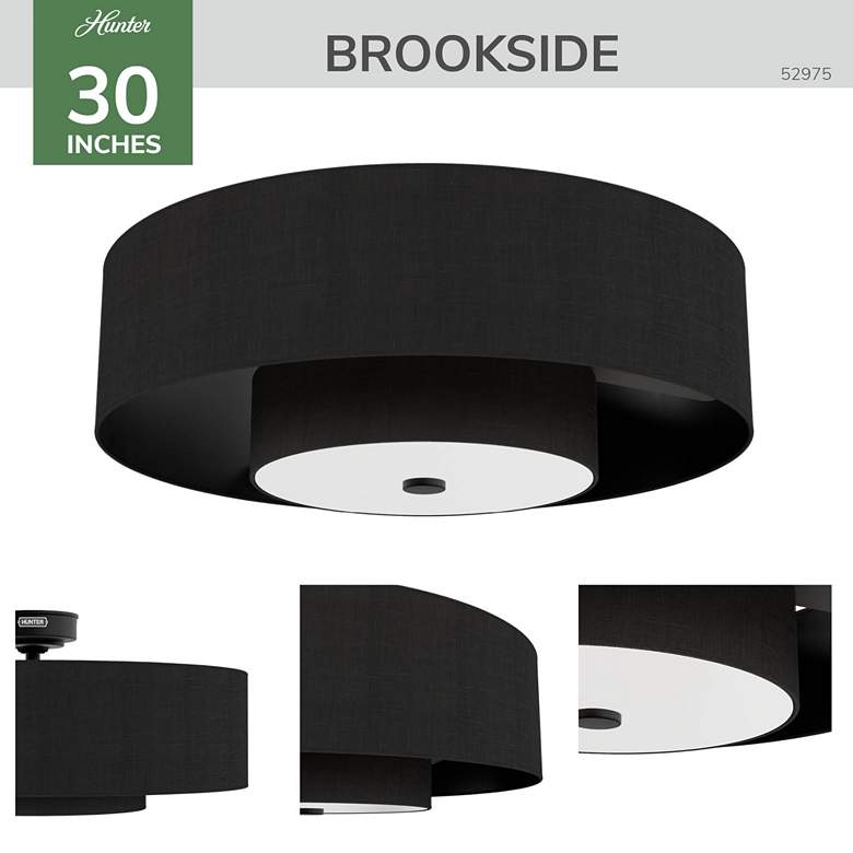 Image 7 Hunter 30" Brookside Fandelier with LED Light Kit and Handheld Remote more views