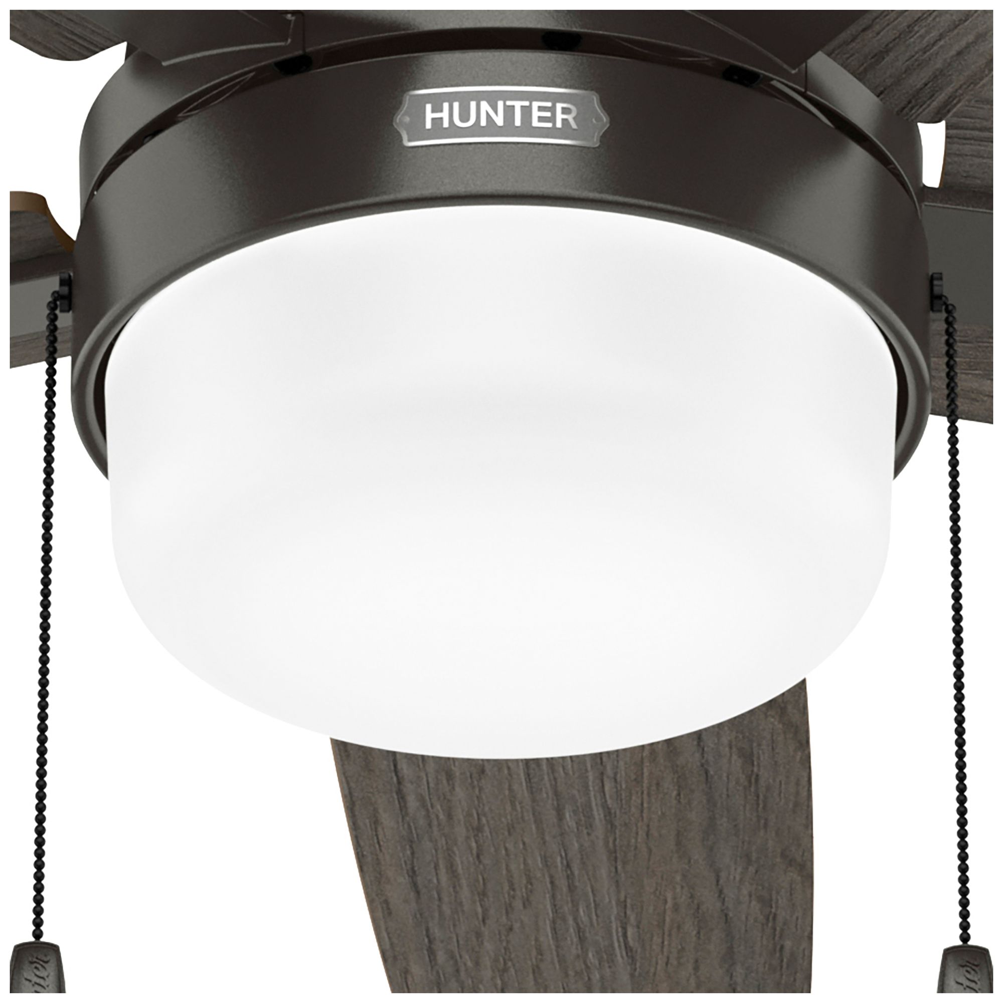 Hunter 44" Anisten Noble Bronze Fan with Grey Walnut/Warm Grey Oak Blades