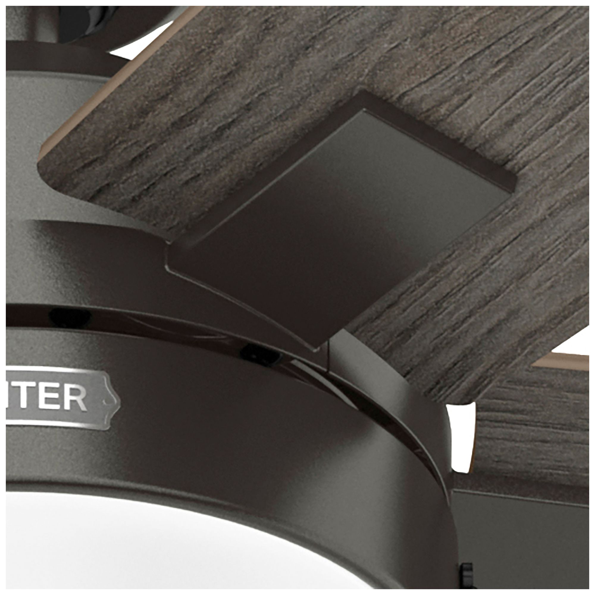 Hunter 44" Anisten Noble Bronze Fan with Grey Walnut/Warm Grey Oak Blades
