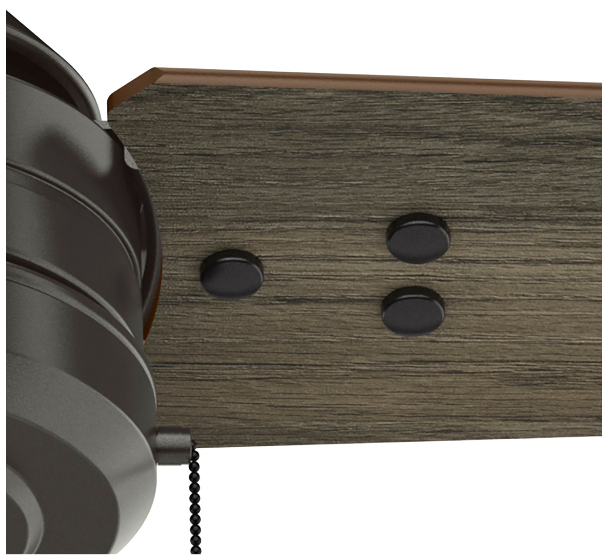 Hunter 44" Cassius Noble Bronze Fan with Warm Grey Oak/Dark Gray Oak Blades
