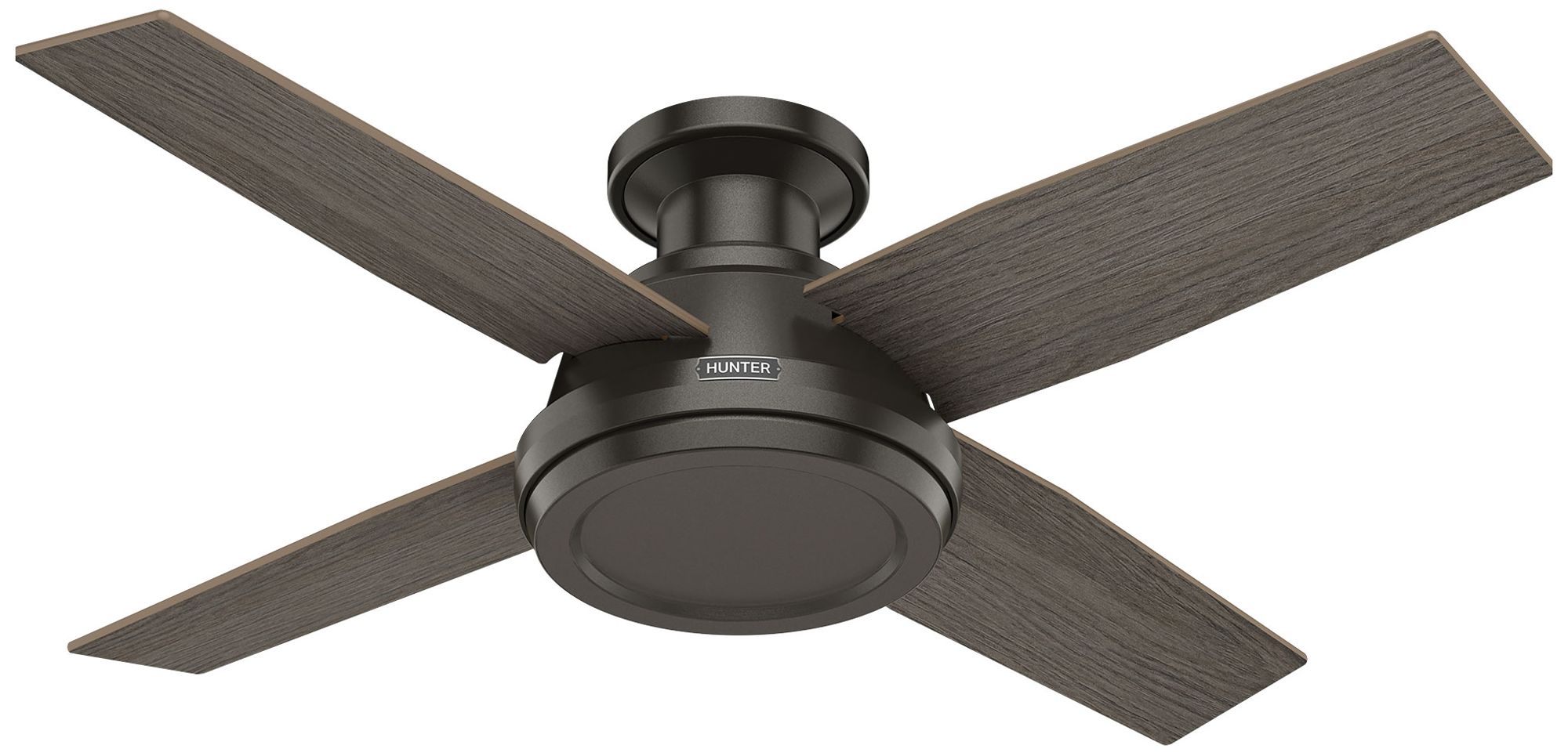 Hunter 44" Dempsey Noble Bronze Low Profile Ceiling Fan and Handheld Remote