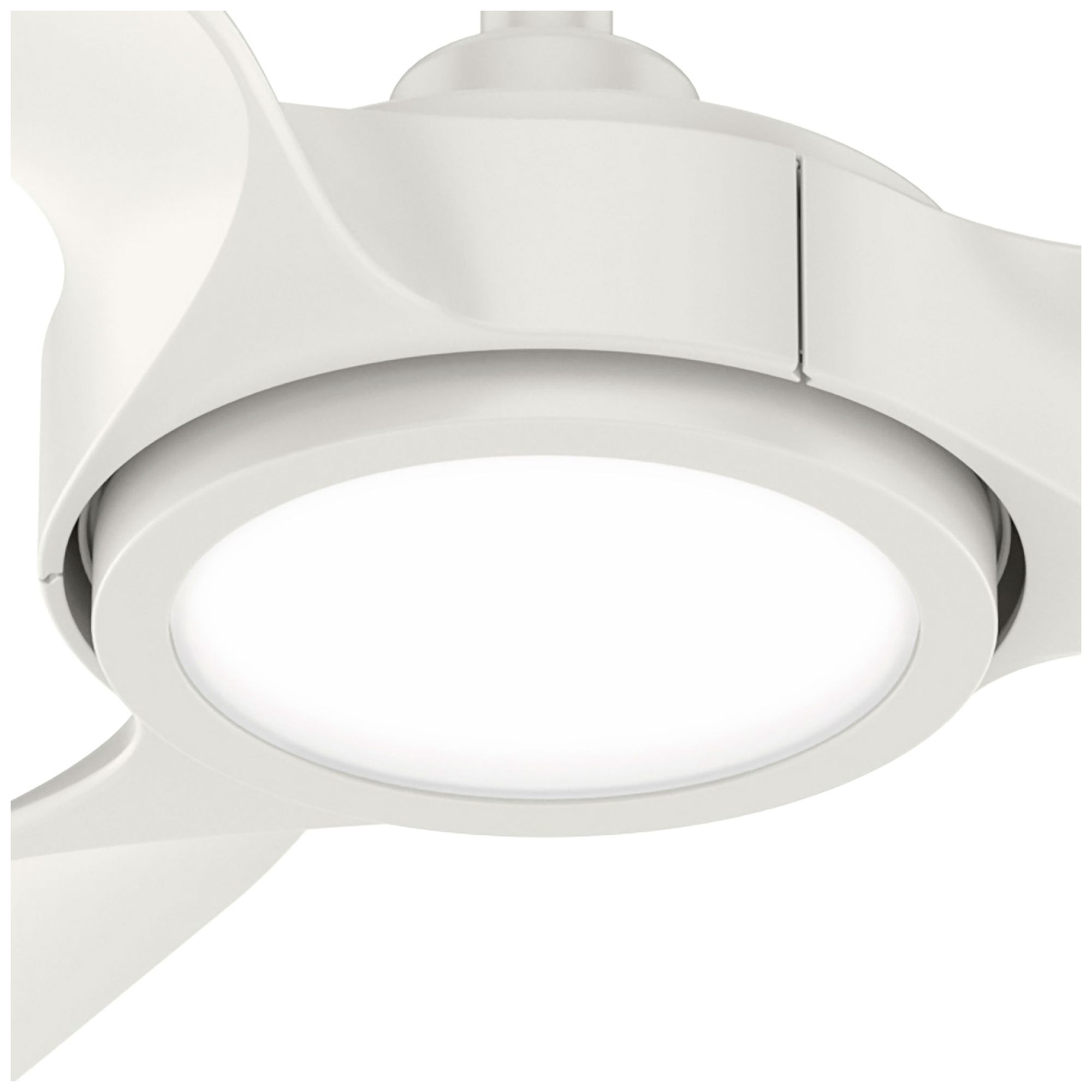 Hunter 44 inch 3 Blade ZenTech Wi-Fi Fresh White Damp Rated Ceiling Fan