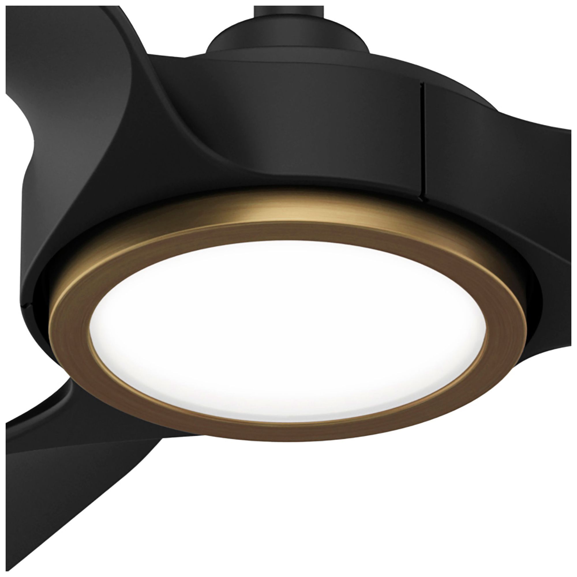 Hunter 44 inch 3 Blade ZenTech Wi-Fi Matte Black Damp Rated Ceiling Fan