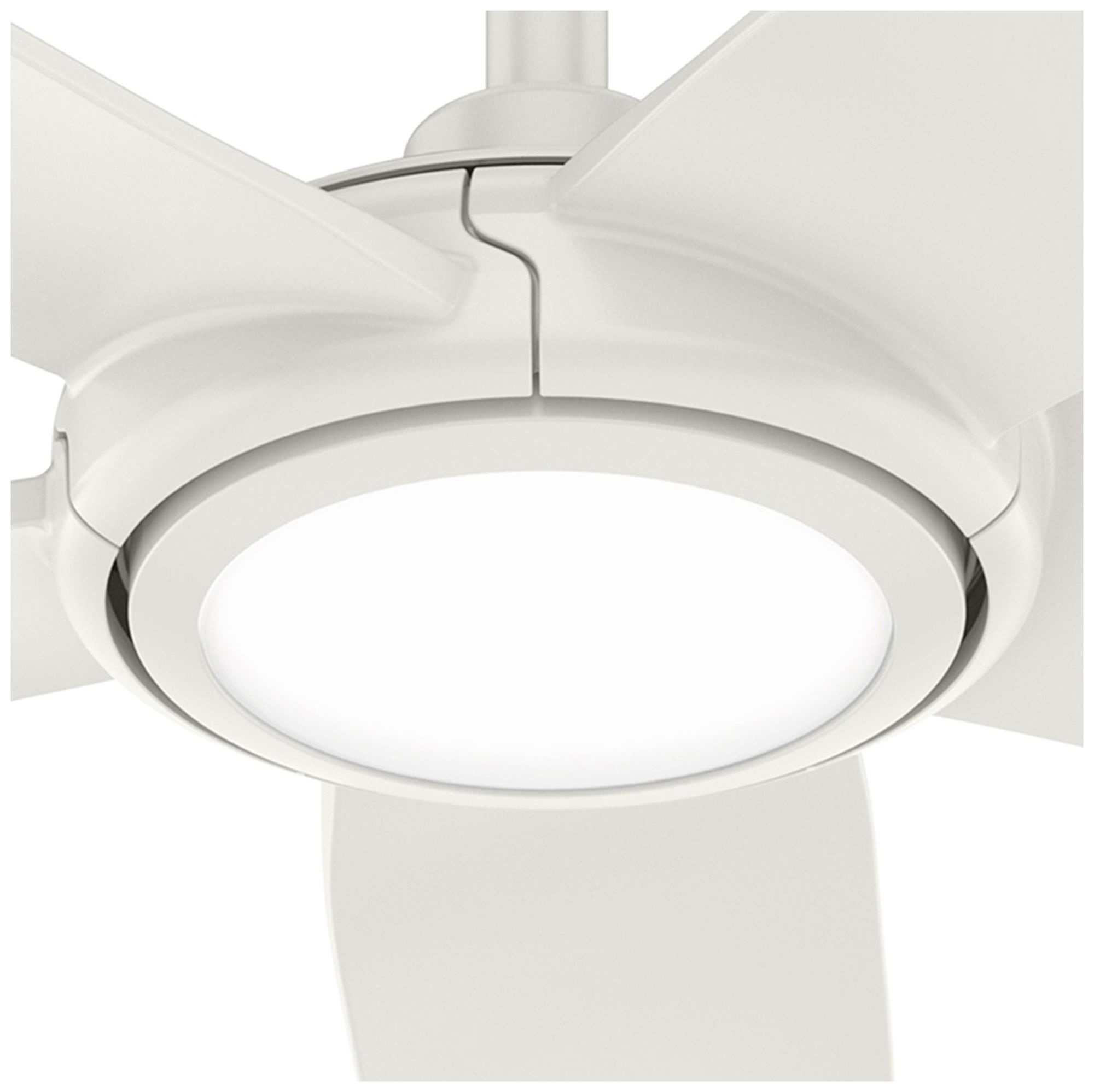 Hunter 44 inch 5 Blade ZenTech Wi-Fi Fresh White Damp Rated Ceiling Fan