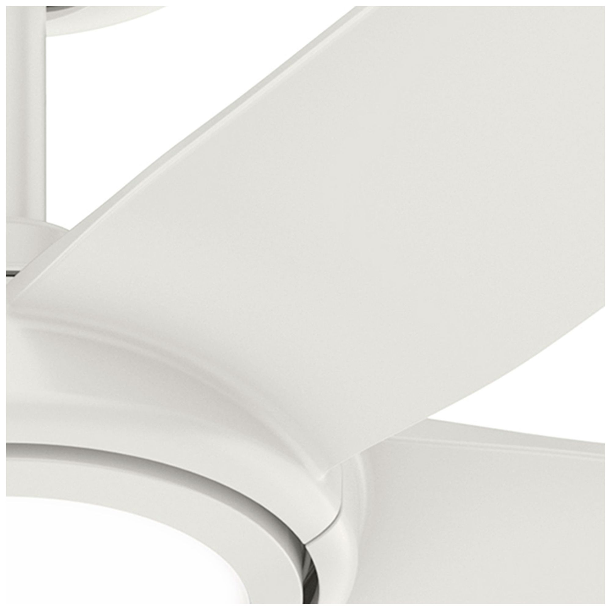 Hunter 44 inch 5 Blade ZenTech Wi-Fi Fresh White Damp Rated Ceiling Fan