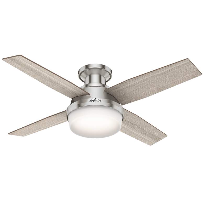 Image 1 Hunter 44" Dempsey Brushed Nickel LED Indoor Ceiling Fan with Remote