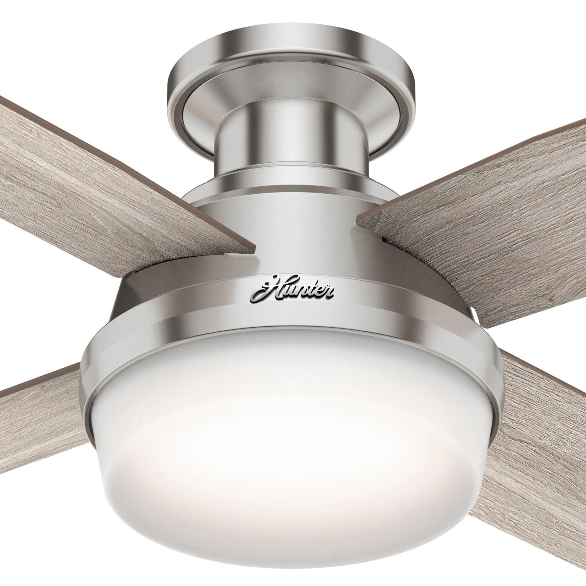 Hunter 44" Dempsey Brushed Nickel LED Indoor Ceiling Fan with Remote