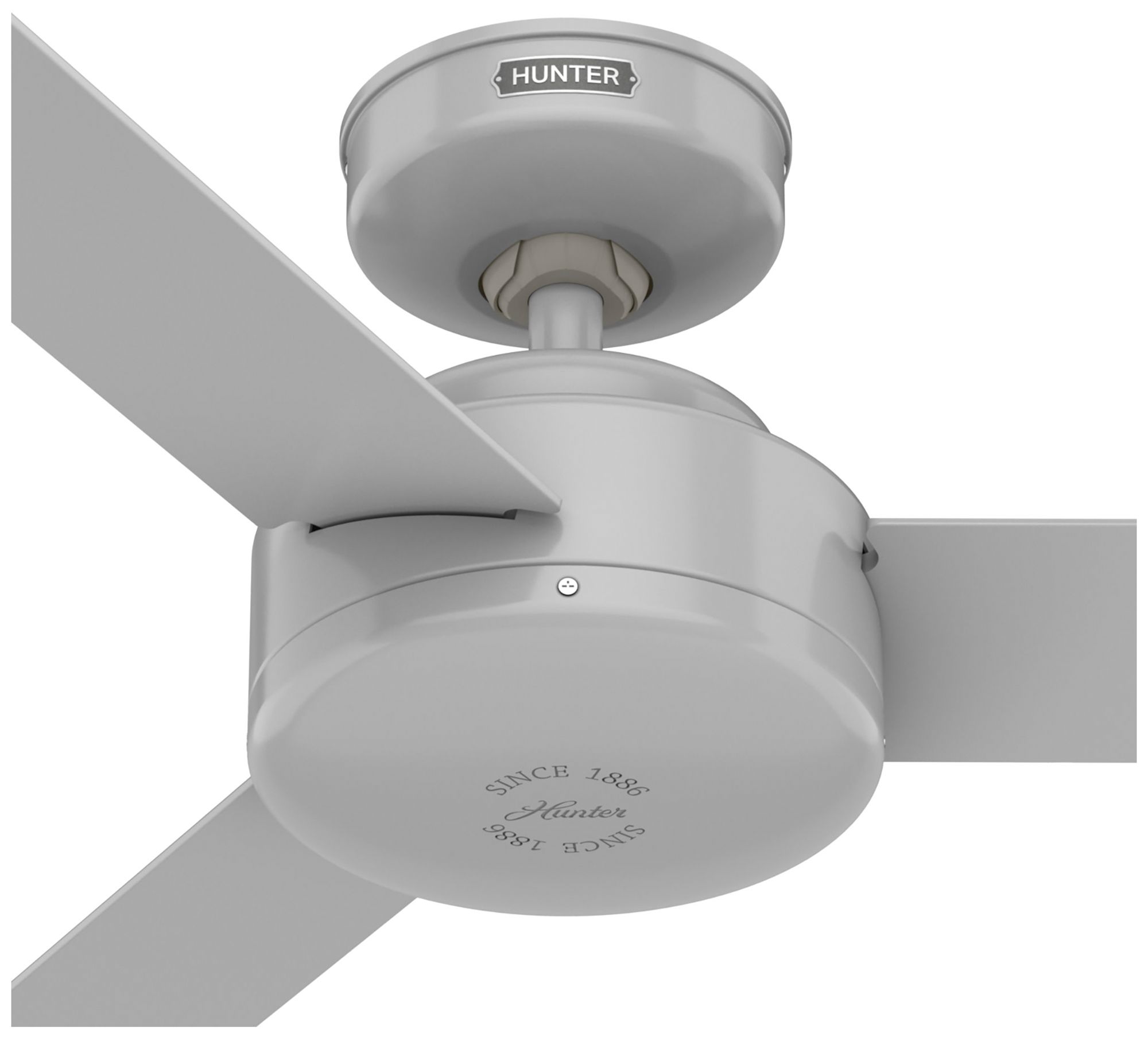 Hunter 44 inch Presto Dove Grey Ceiling Fan and Wall Control