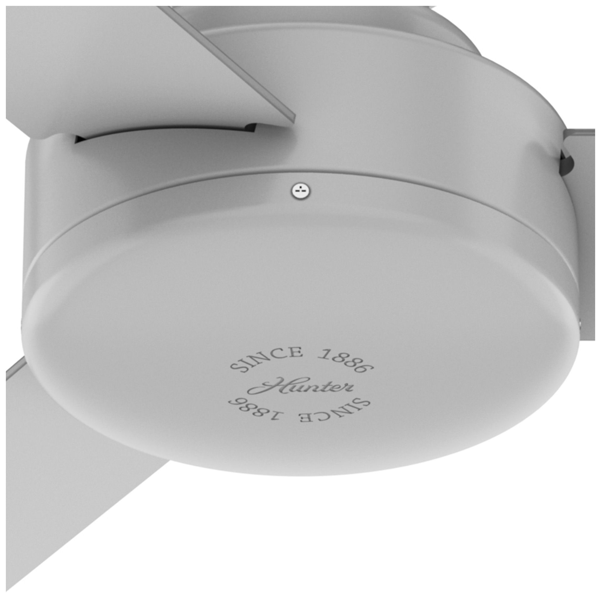 Image 7 Hunter 44 inch Presto Dove Grey Low Profile Ceiling Fan and Wall Control more views
