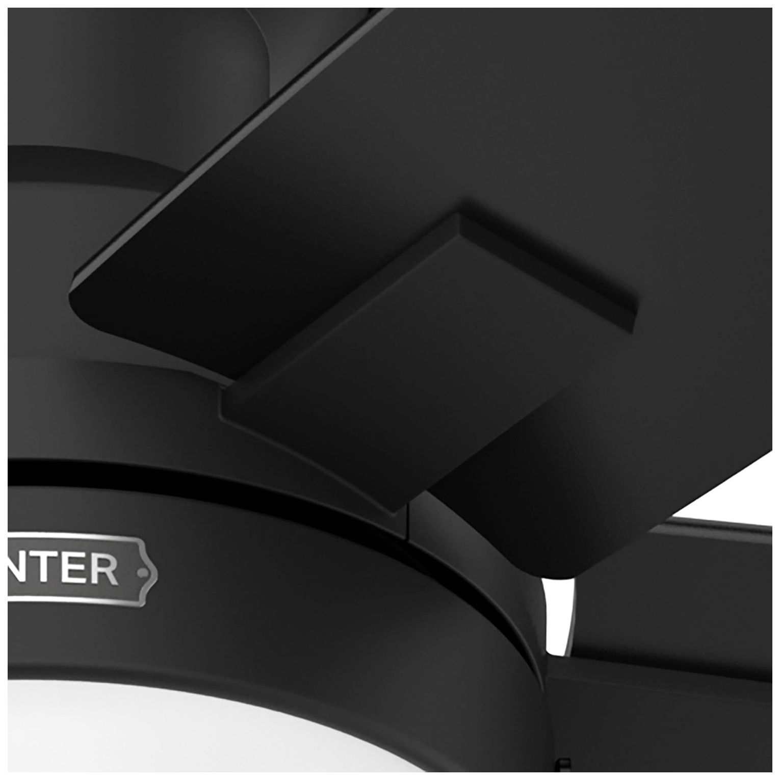 Hunter 52" Anisten Matte Black Low Profile Ceiling Fan with LED Light Kit