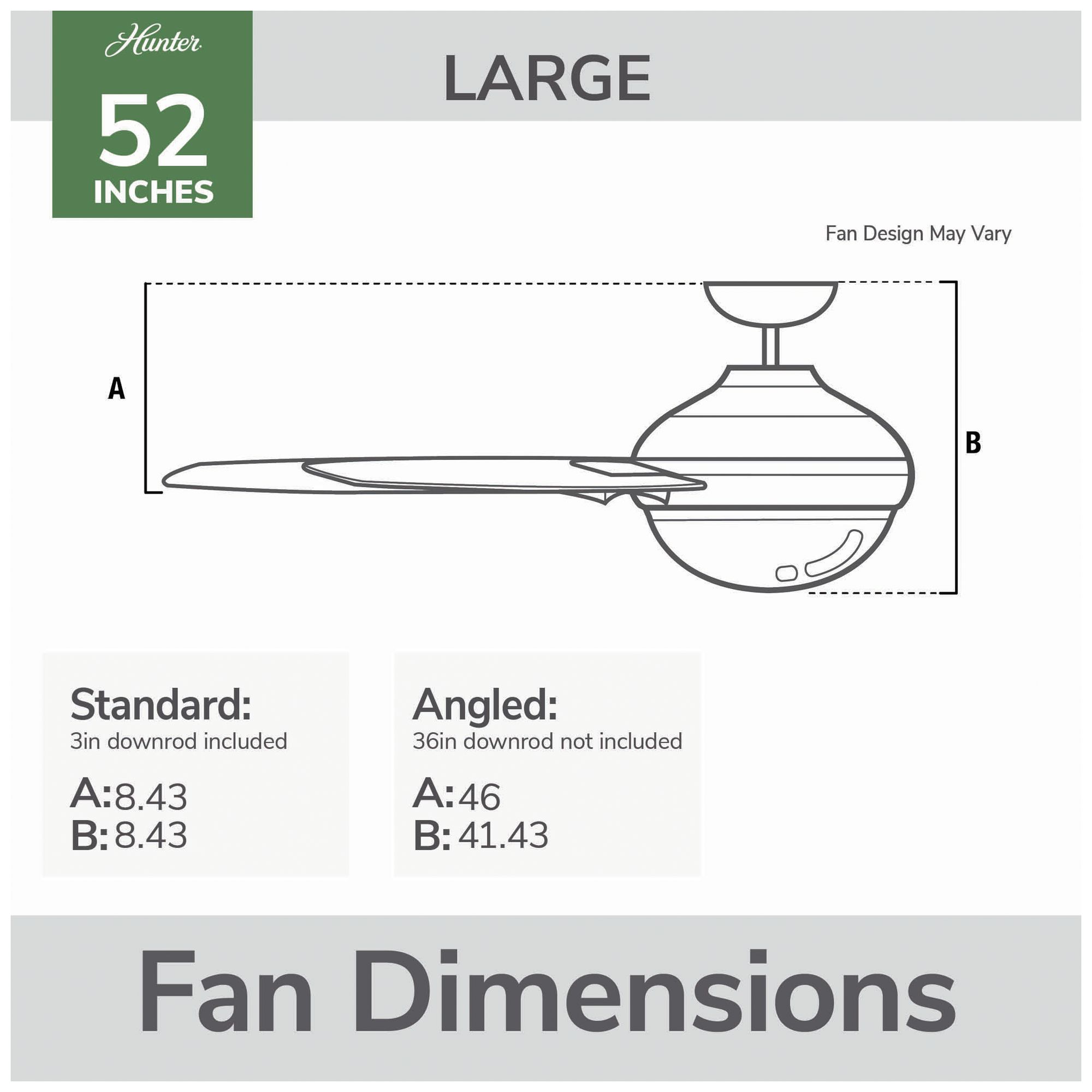 Image 5 Hunter 52" Anisten Noble Bronze Fan with Grey Walnut/Warm Grey Oak Blades more views