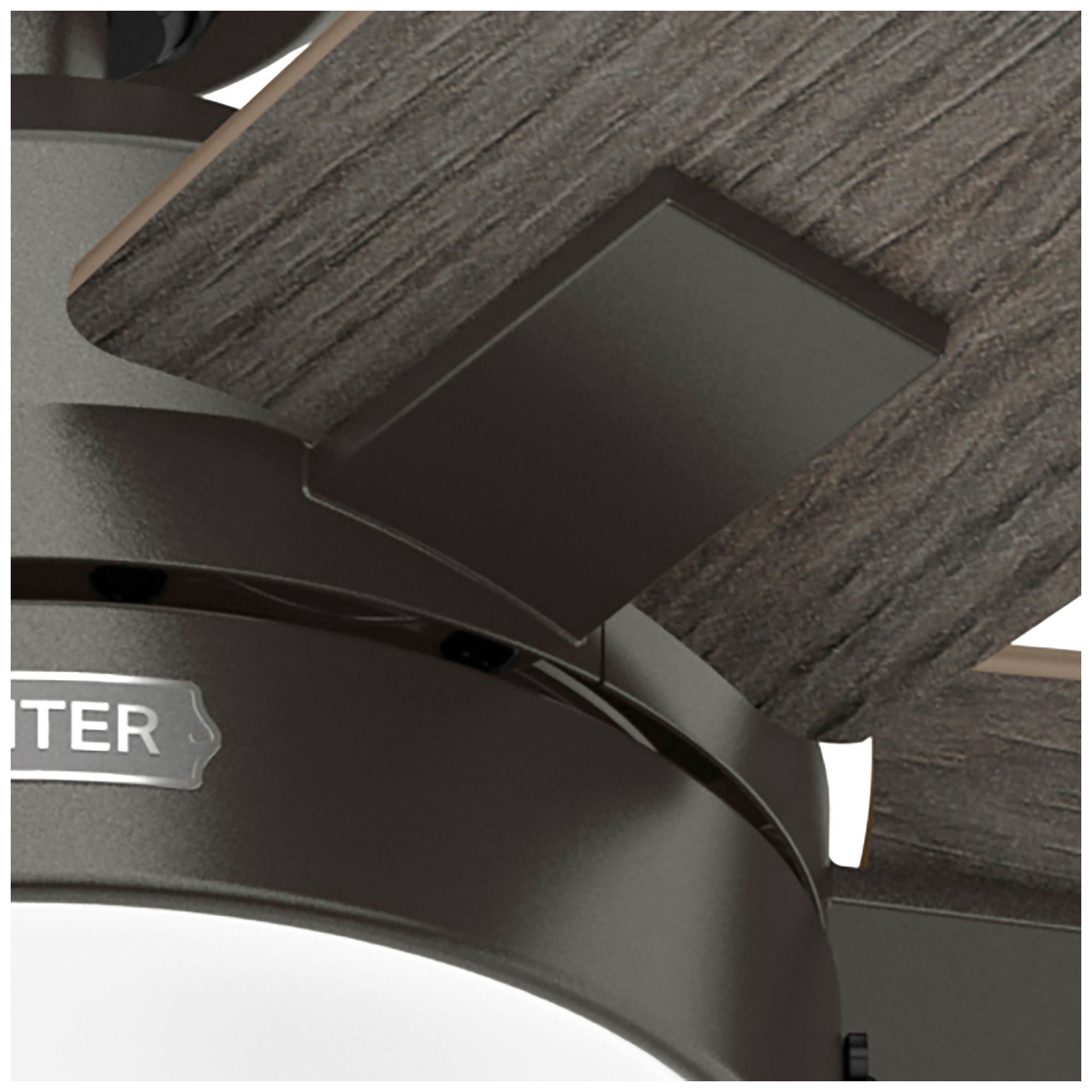 Hunter 52" Anisten Noble Bronze Fan with Grey Walnut/Warm Grey Oak Blades