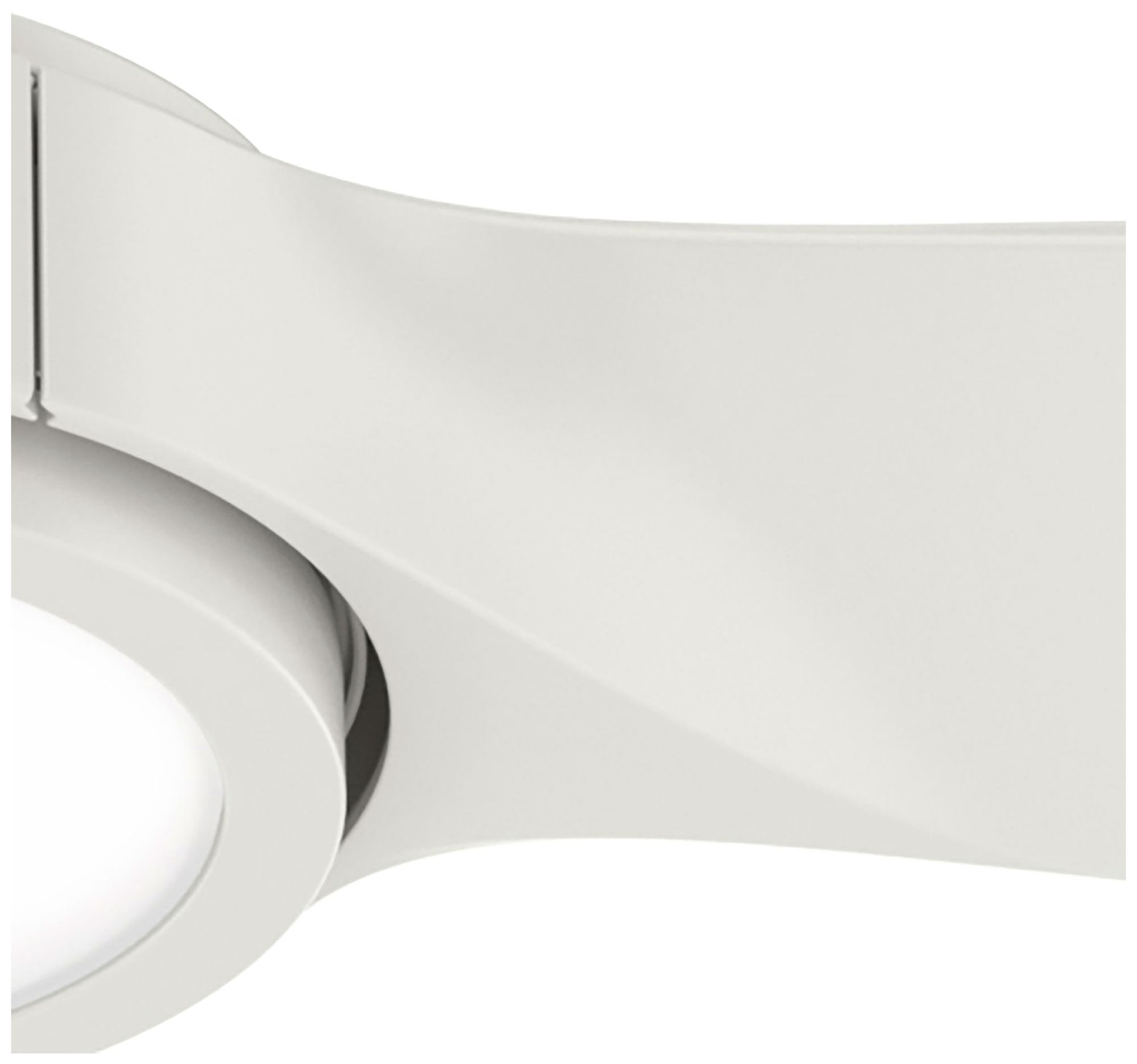 Hunter 52 inch 3 Blade Zentech Wi-Fi Fresh White Damp Rated Fan