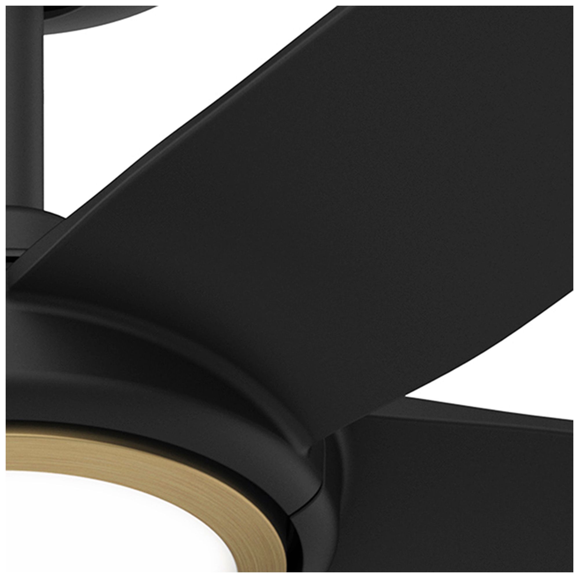 Hunter 52 inch 5 Blade Zentech Wi-Fi Matte Black Damp Rated Ceiling Fan