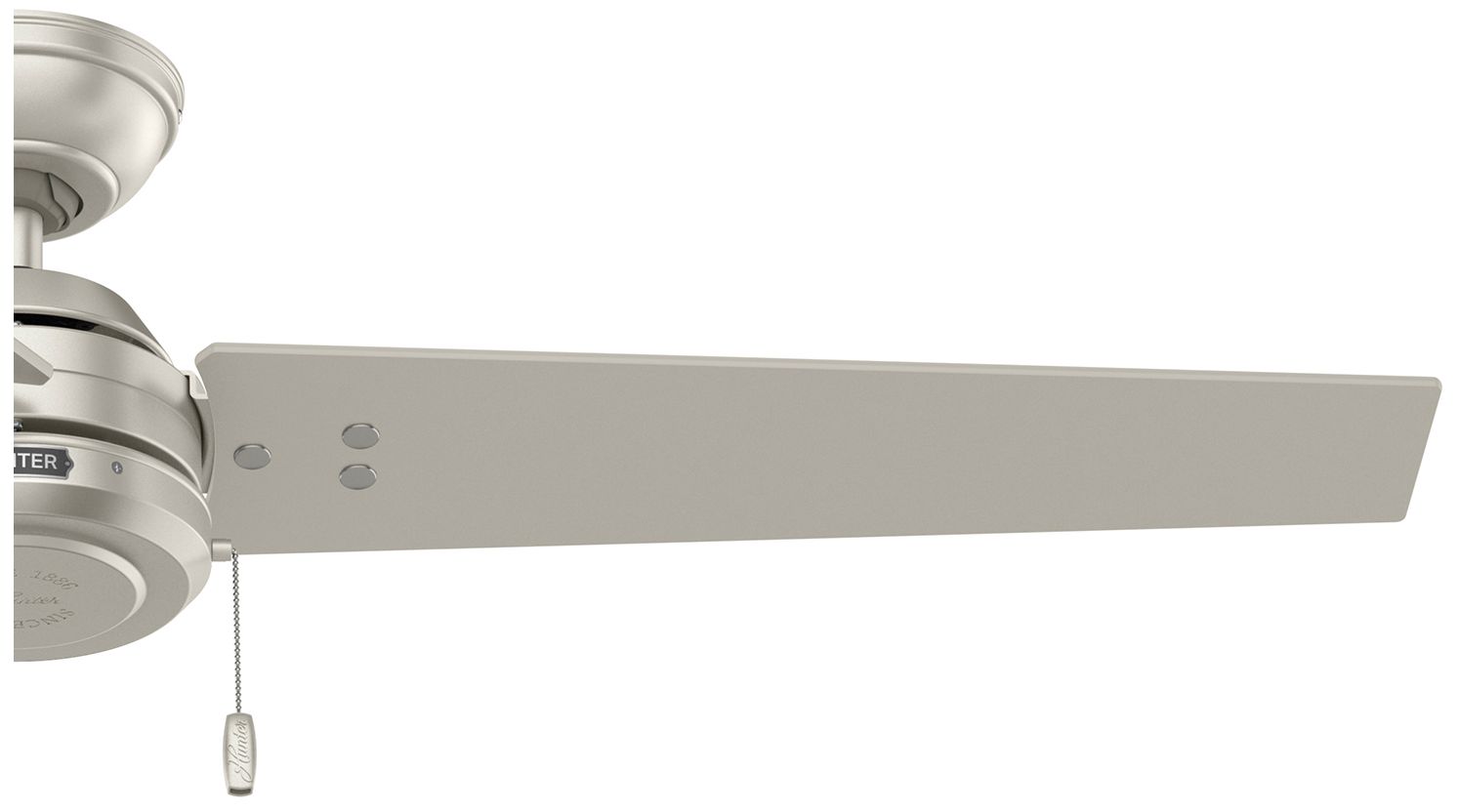 Image 3 Hunter 52 inch Cassius Matte Nickel Damp Rated Ceiling Fan and Pull Chain more views
