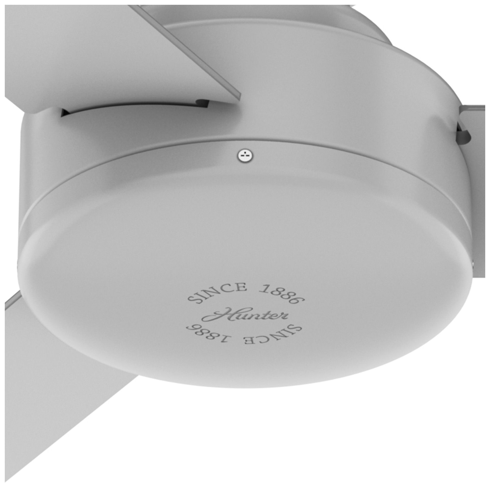 Image 7 Hunter 52 inch Presto Dove Grey Low Profile Ceiling Fan and Wall Control more views