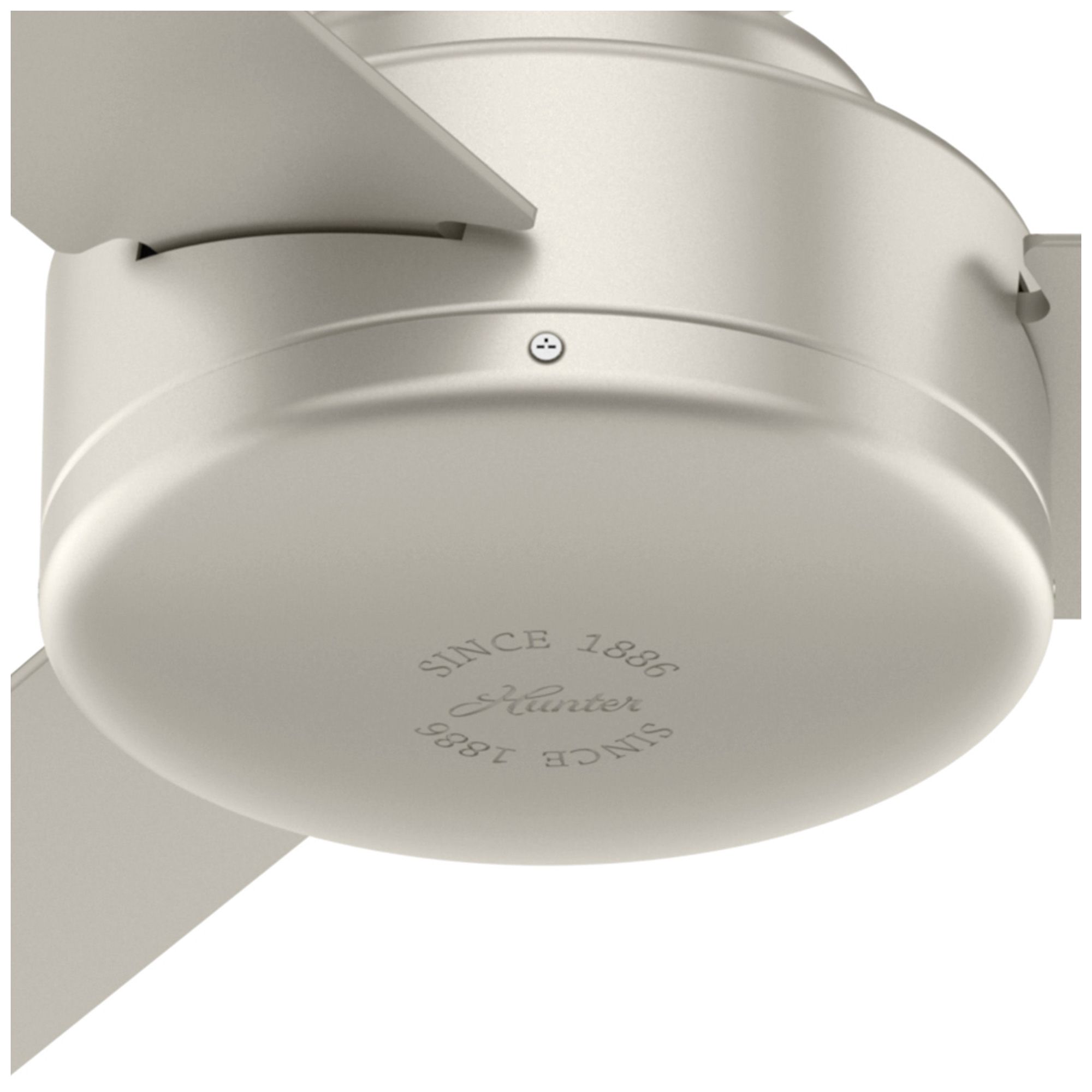 Hunter 52 inch Presto Matte Nickel Low Profile Ceiling Fan and Wall Control