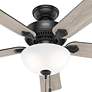 3_Hunter 52 inch Swanson Matte Black Ceiling Fan with LED Light Kit more views